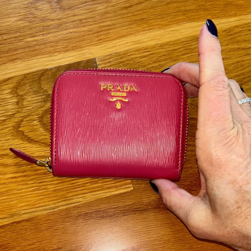 Prada Leather Card Wallet